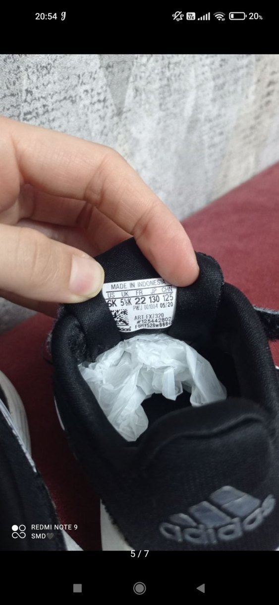 siyah Adidas Bebek Spor Ayakkabı - Görsel 3