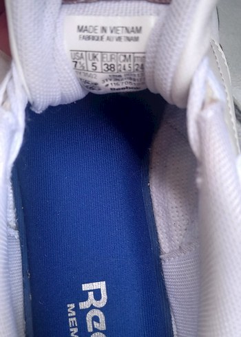 orjinal reebok deri Beyaz Bağcıklı Kadın Spor Ayakkabı - Görsel 3