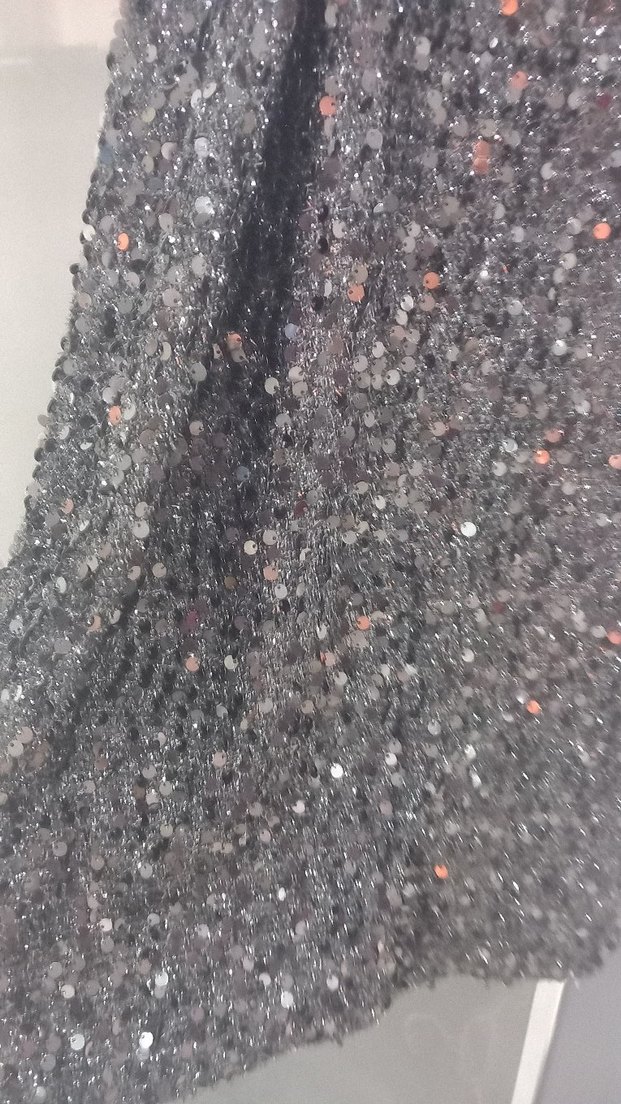 Siyah Payetli Uzun Straplez Abiye Elbise - Görsel 2