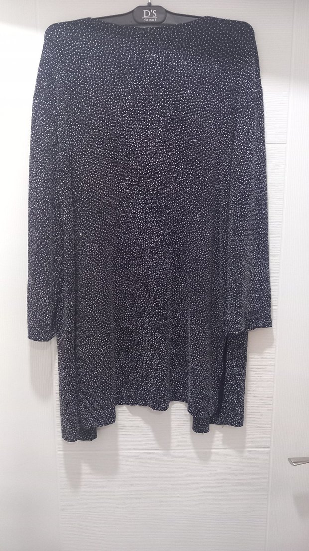 Siyah Uzun Kollu Salaş Kadın Hırka - Görsel 2