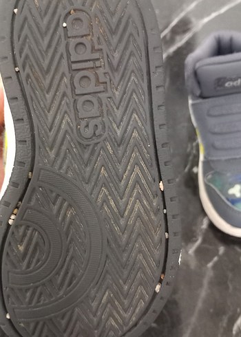 orjinal Erkek Çocuk Gri Mavi Cırt Cırtlı Spor Ayakkabı 2 3 yas - Görsel 4