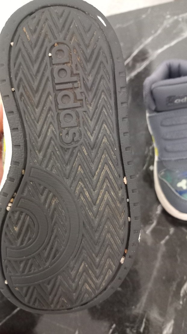 orjinal Erkek Çocuk Gri Mavi Cırt Cırtlı Spor Ayakkabı 2 3 yas - Görsel 4