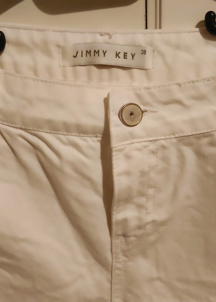 Beyaz kot pantolon - Görsel 2