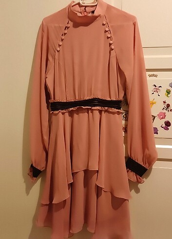 Şifon elbise - Görsel 4