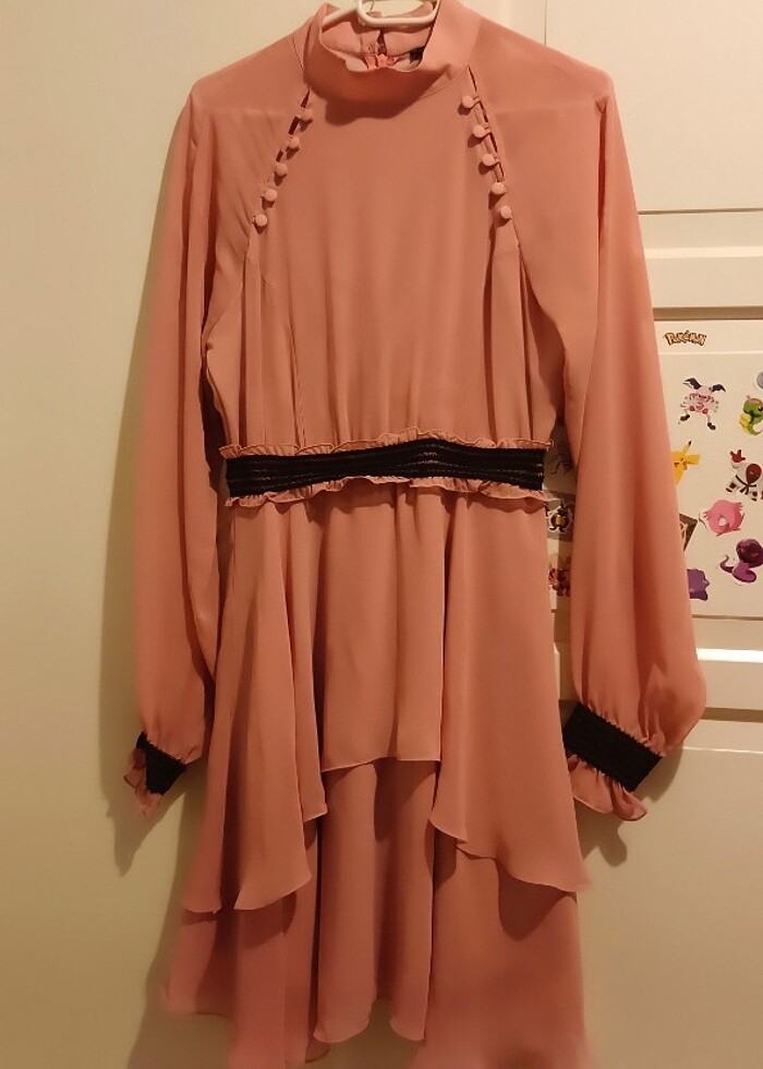 Şifon elbise - Görsel 4