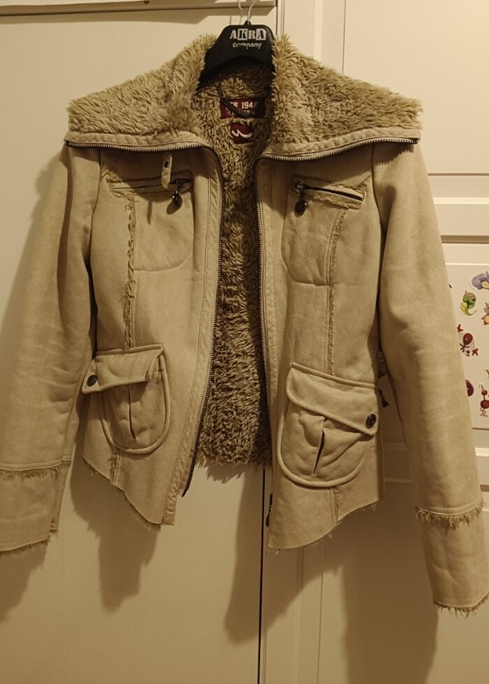 Süet deri ceket - Görsel 3