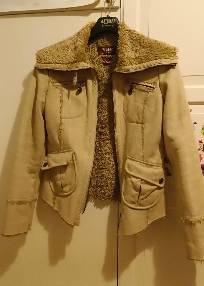 Süet deri ceket - Görsel 4