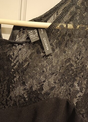 Mango sık  dantelli elbise - Görsel 3