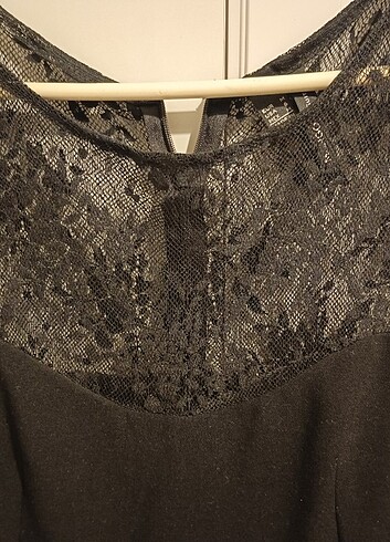 Mango sık  dantelli elbise - Görsel 4