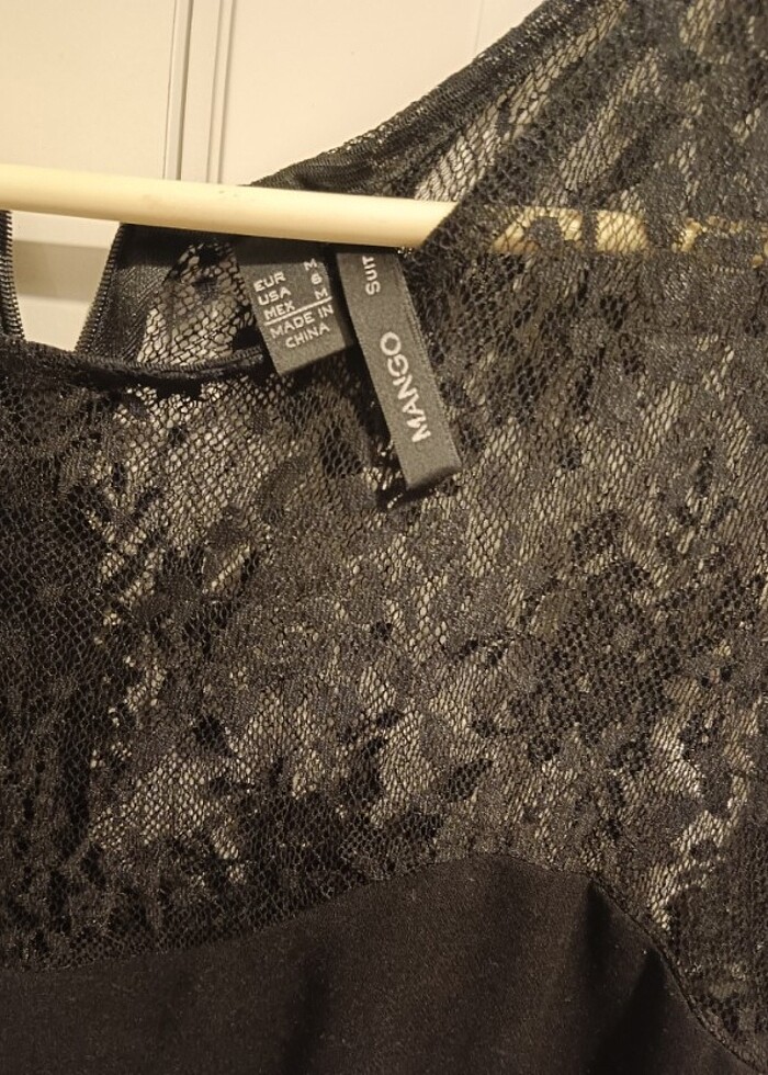 Mango sık  dantelli elbise - Görsel 3