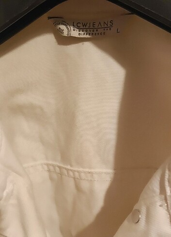 Beyaz kot ceket - Görsel 3