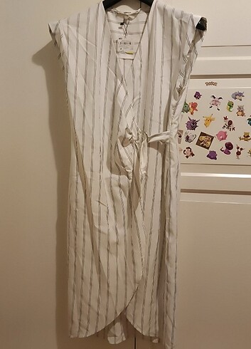 Etikeltli koton marka elbise - Görsel 5