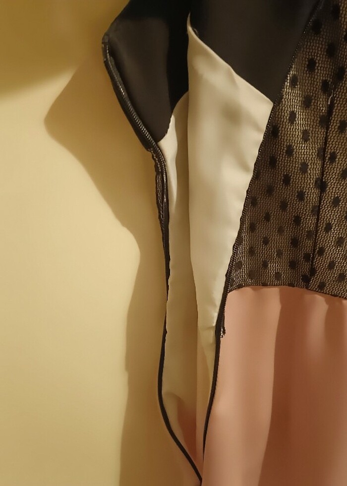 Şık gül kurusu elbise - Görsel 2