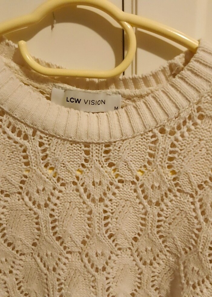 Krem rengi kazak - Görsel 2