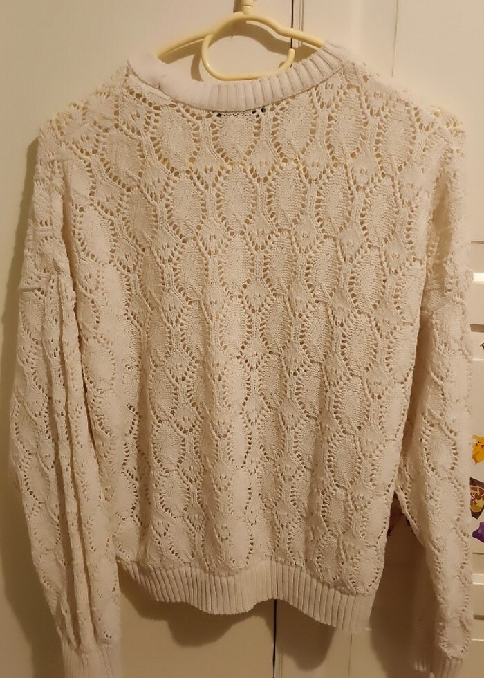 Krem rengi kazak - Görsel 3