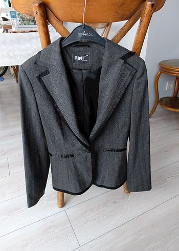 Gri Kadın Blazer Ceket