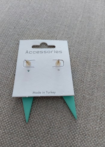  Beden Turkuaz Sarı Mini Pop Küpe Velcro