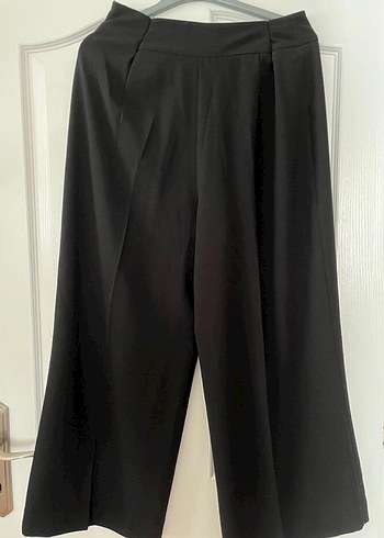 Siyah Midi Kumaş Pantolon - Görsel 2