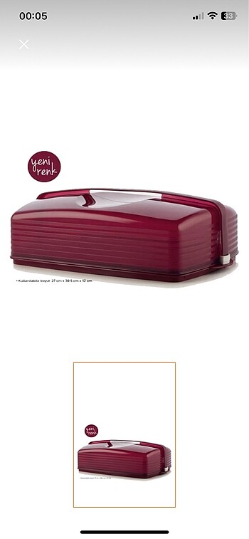 Tupperware pasta servisi sıfır