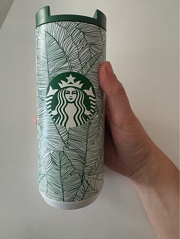 Starbucks Yaprak Desenli Termos