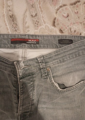 Gri Erkek Denim Mini Şort - Görsel 2