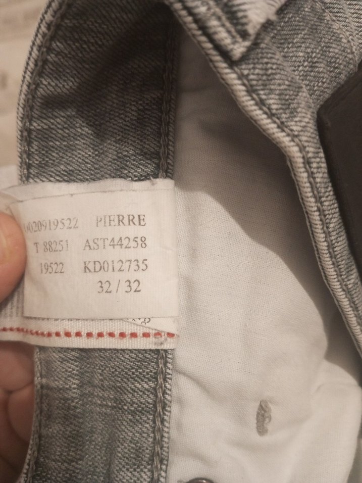 Gri Erkek Denim Mini Şort - Görsel 3