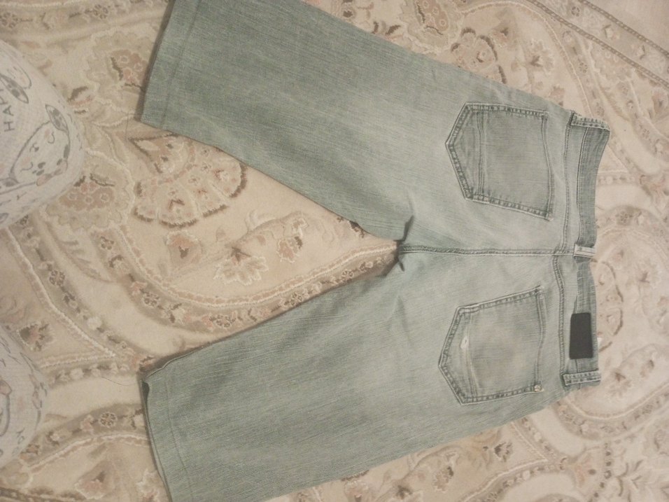 Gri Erkek Denim Mini Şort - Görsel 4