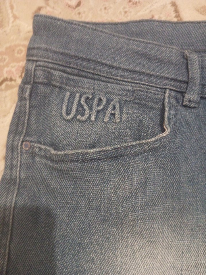 Kadın Gri Bol Kesim Mini Kot Şort - Görsel 3