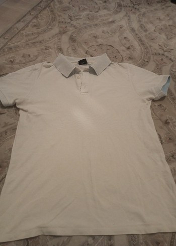 Erkek Beyaz Polo Yaka Kısa Kollu Tişört - Görsel 5