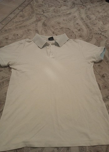 Erkek Beyaz Polo Yaka Kısa Kollu Tişört - Görsel 6