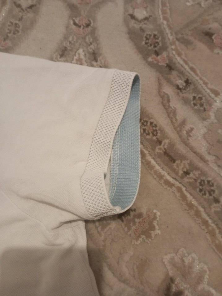 Erkek Beyaz Polo Yaka Kısa Kollu Tişört - Görsel 2