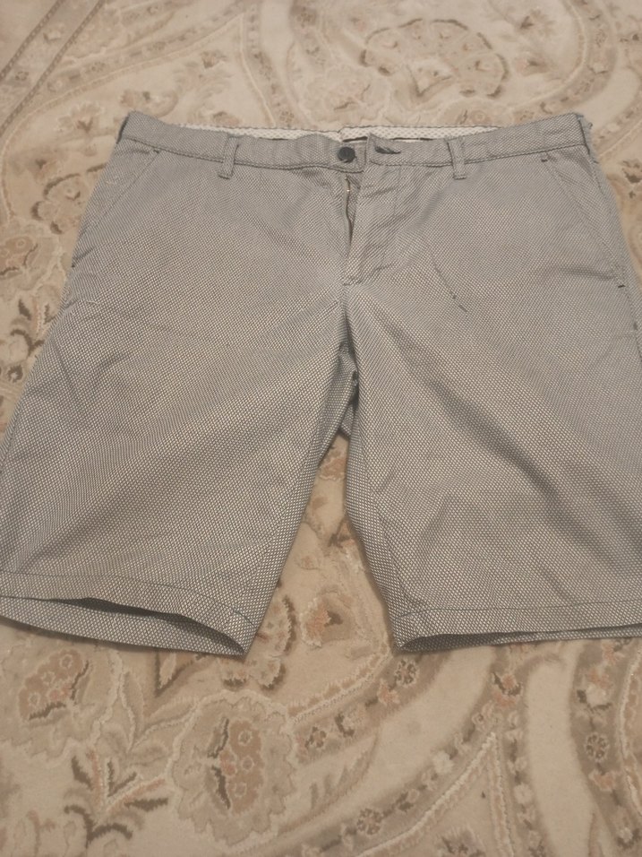 Gri Regular Fit Midi Erkek Bermuda Şort - Görsel 4