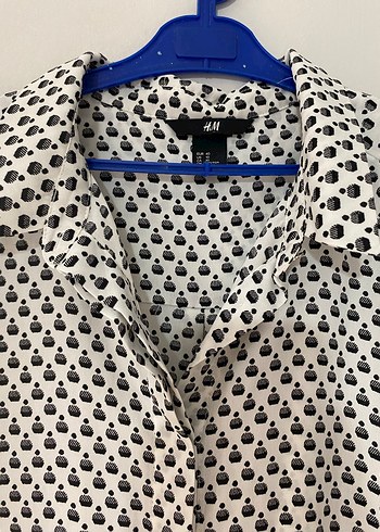 Düğmeli Puantiyeli Midi Kadın Gömlek - Görsel 4