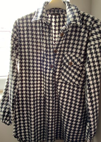 Uzun Kollu Düğmeli polar Kadın Gömlek - Görsel 3