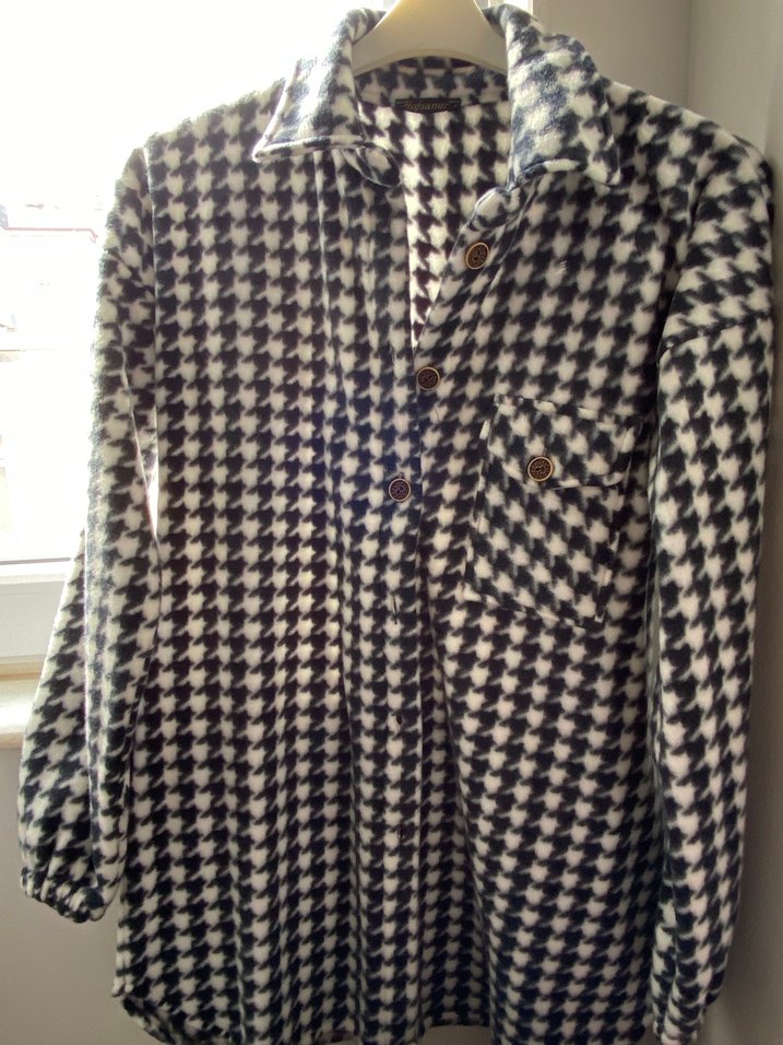 Uzun Kollu Düğmeli polar Kadın Gömlek - Görsel 3