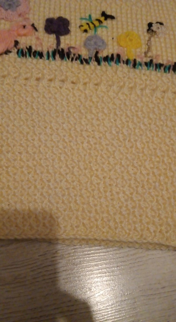 Nakışlı Sarı Bebek yeleği - Görsel 4