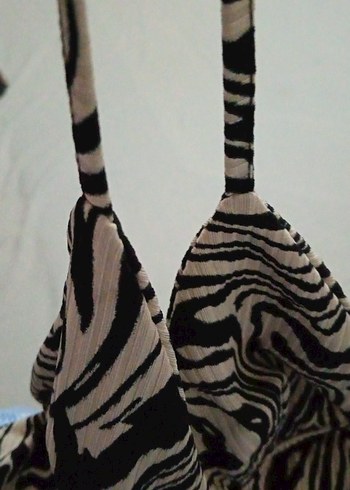 Zebra Desenli Fırfırlı Mini crop - Görsel 5