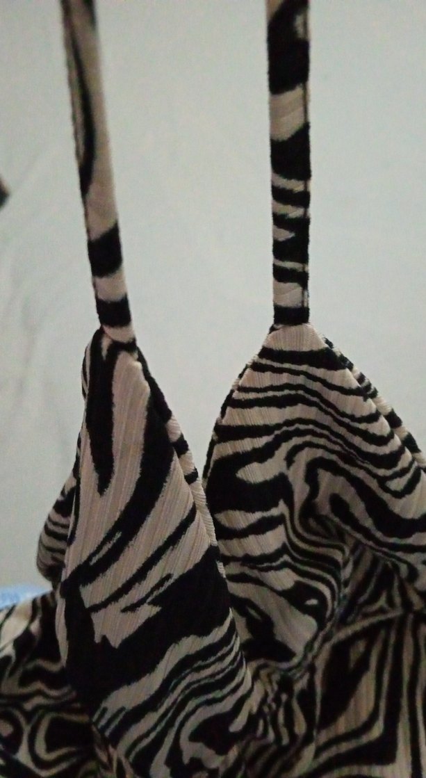 Zebra Desenli Fırfırlı Mini crop - Görsel 5