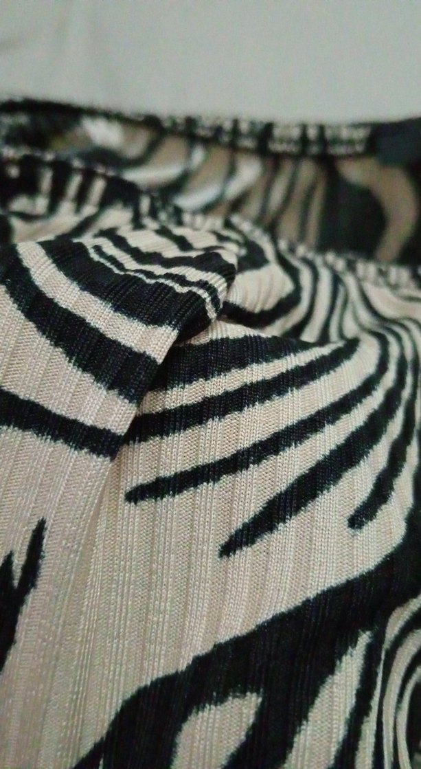 Zebra Desenli Fırfırlı Mini crop - Görsel 3
