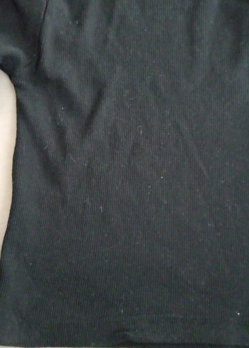 Siyah Uzun Kollu Basic Tişört - Görsel 2