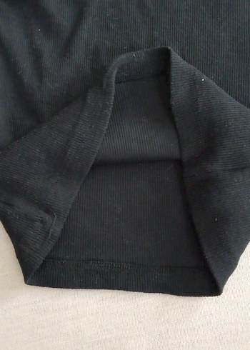 Siyah Uzun Kollu Basic Tişört - Görsel 5