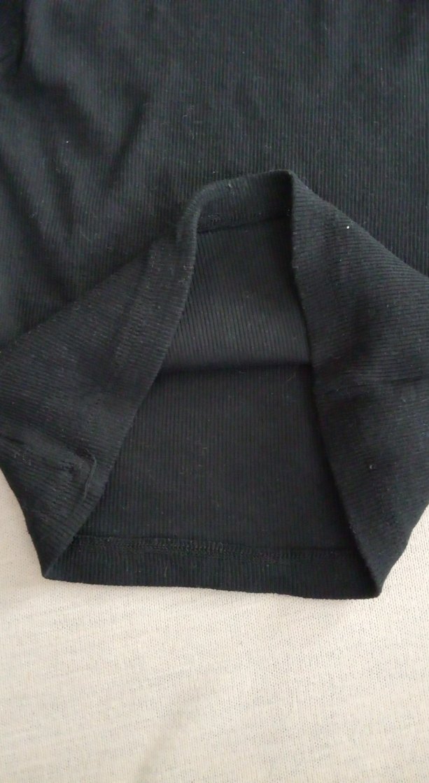 Siyah Uzun Kollu Basic Tişört - Görsel 5