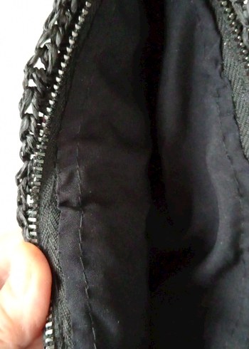 kağıt ip clutch çanta - Görsel 6