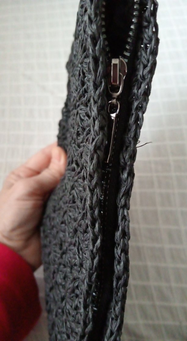 kağıt ip clutch çanta - Görsel 3