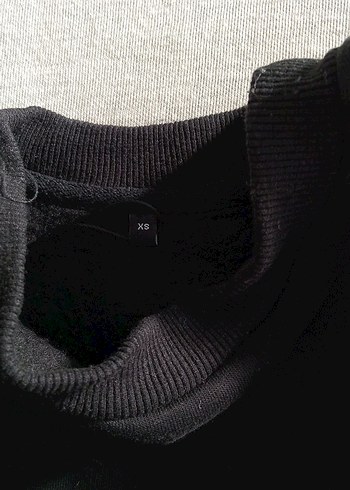 Siyah Pul taş Kadın Sweatshirt - Görsel 5