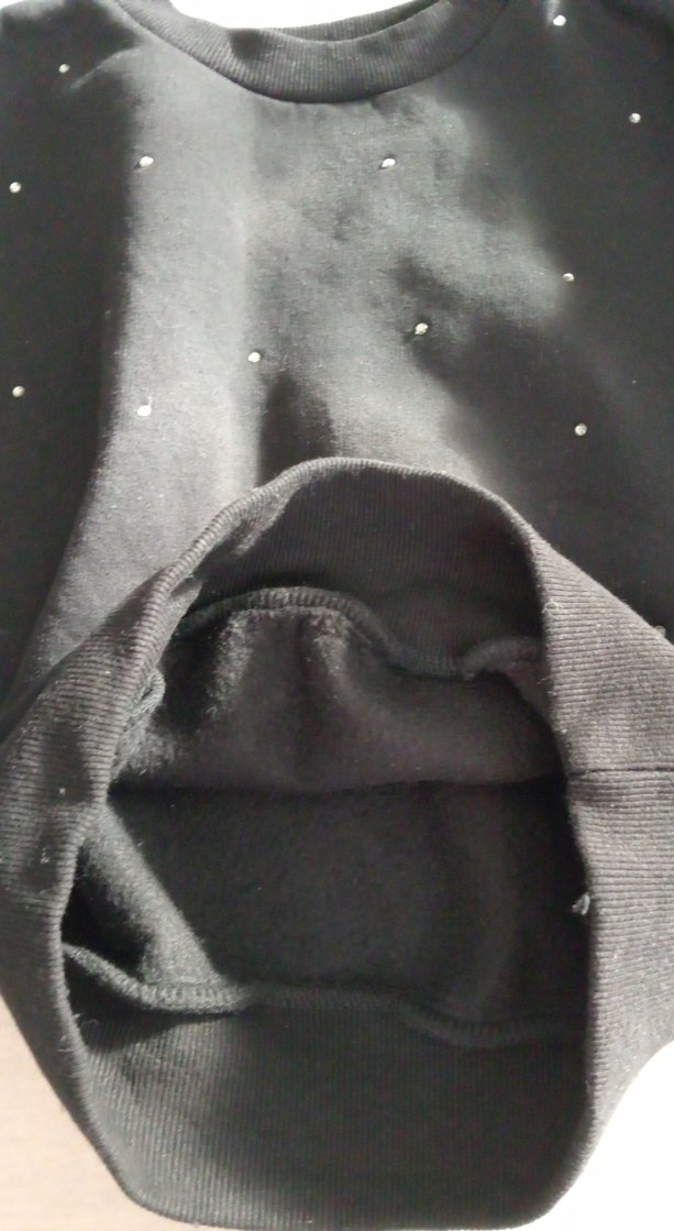 Siyah Pul taş Kadın Sweatshirt - Görsel 4