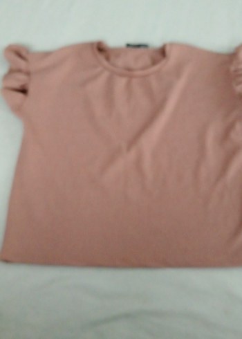 Kısa Kollu Fırfırlı Tişört - Görsel 2