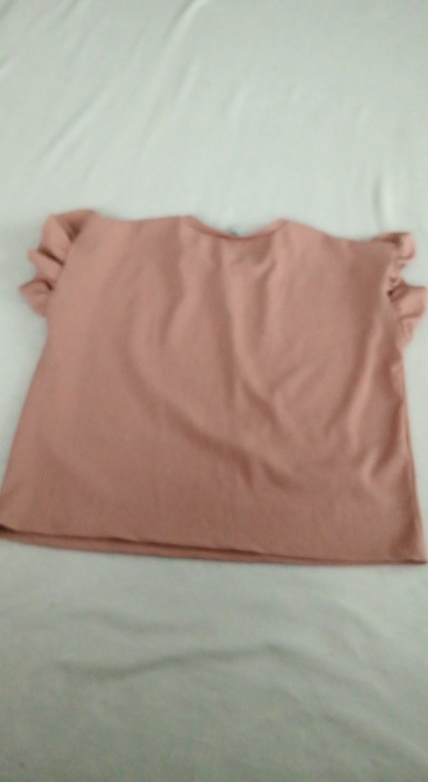 Kısa Kollu Fırfırlı Tişört - Görsel 5