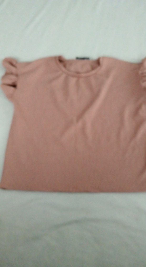 Kısa Kollu Fırfırlı Tişört - Görsel 2