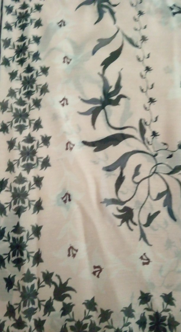 Desenli Kısa Kollu şifon Bluz - Görsel 2